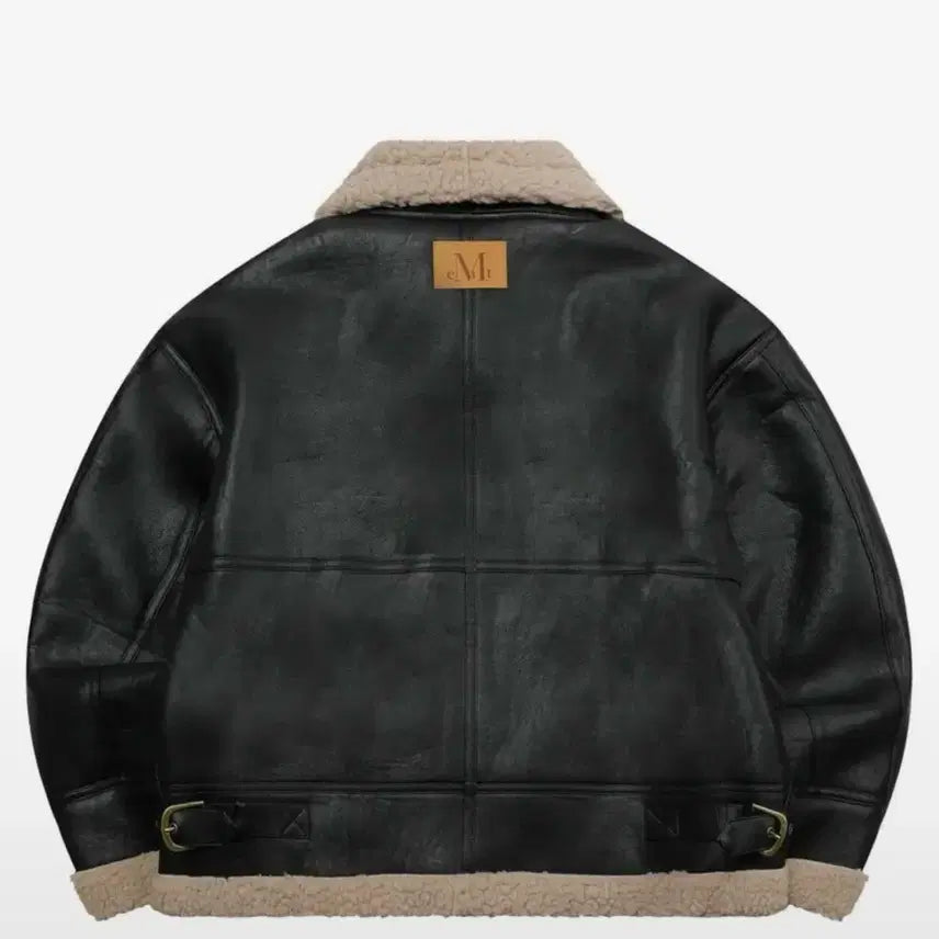 [BUNJANG] Musent Black Mustang Jacket / 무센트 블랙 무스탕 FREE 남녀공용