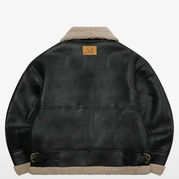 [BUNJANG] Musent Black Mustang Jacket / 무센트 블랙 무스탕 FREE 남녀공용