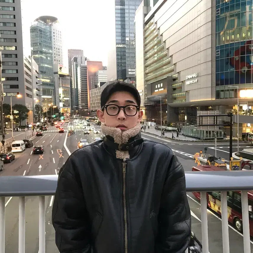 [BUNJANG] Musent Black Mustang Jacket / 무센트 블랙 무스탕 FREE 남녀공용