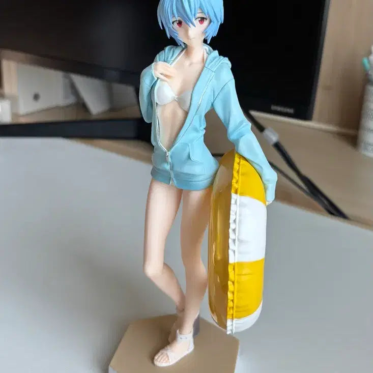 [BUNJANG] Evangelion Rei Ayanami Beach Queen Figure / 에반게리온 아야나미 레이 팝업퍼레이드 L 비치 퀸 수영복 피규어