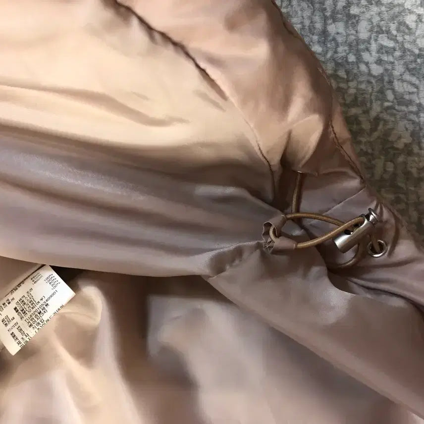 [BUNJANG] Goose Down Hooded Long Puffer Coat / 빵빵 구스다운 후드 롱 패딩 거위털 벨트 하객룩 출근룩 베이지 푸퍼