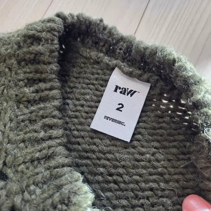 [BUNJANG] Blindfiles Wool Knit Sweater Green Size 2 / 블라인드파일즈 울니트 스웨터 그린 2사이즈