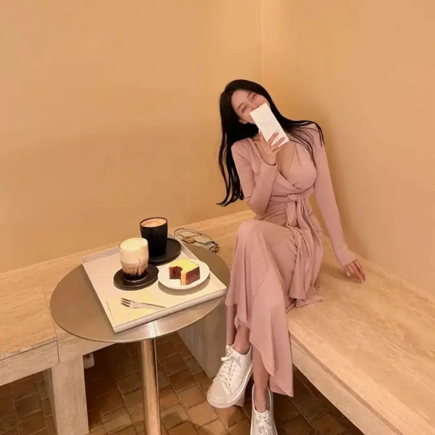 [BUNJANG] Wrap Tie Dress / (새상품) 고급수입의류 랩타이 원피스