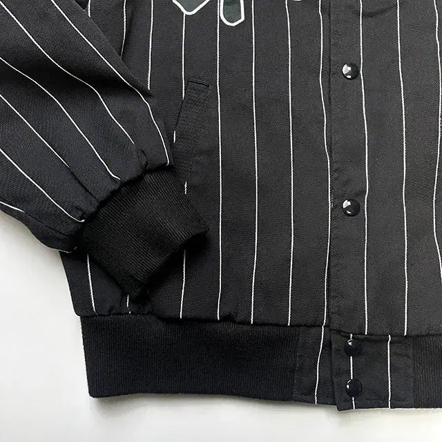 [BUNJANG] Supreme 19SS Pinstripe Varsity Jacket / SUPREME 19SS Pinstripe 슈프림 바시티 자켓