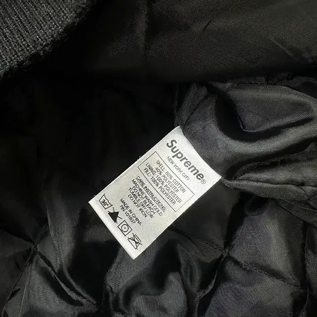 [BUNJANG] Supreme 19SS Pinstripe Varsity Jacket / SUPREME 19SS Pinstripe 슈프림 바시티 자켓