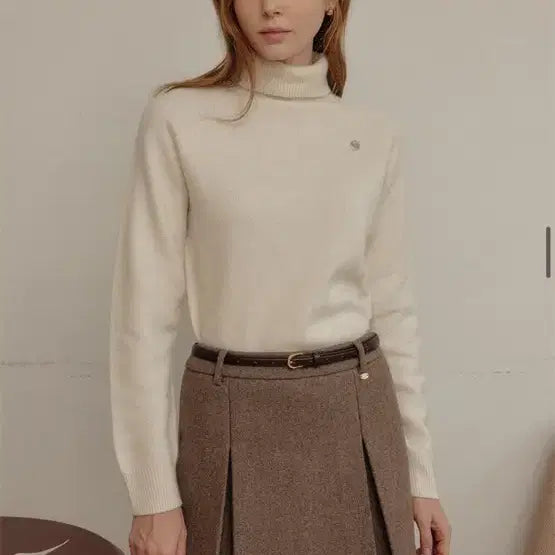 [BUNJANG] Lookast Wool Skirt Brown M / 룩캐스트 울 스커트 브라운 M