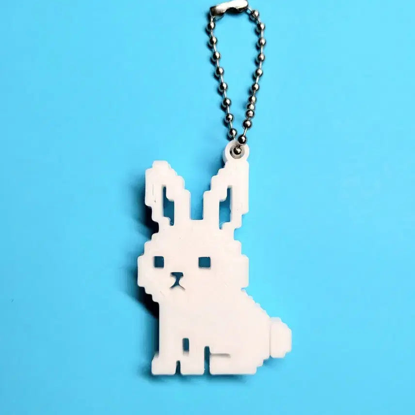 [BUNJANG] 8-Bit Rabbit Keyring / 토끼 8비트 키링 키체인