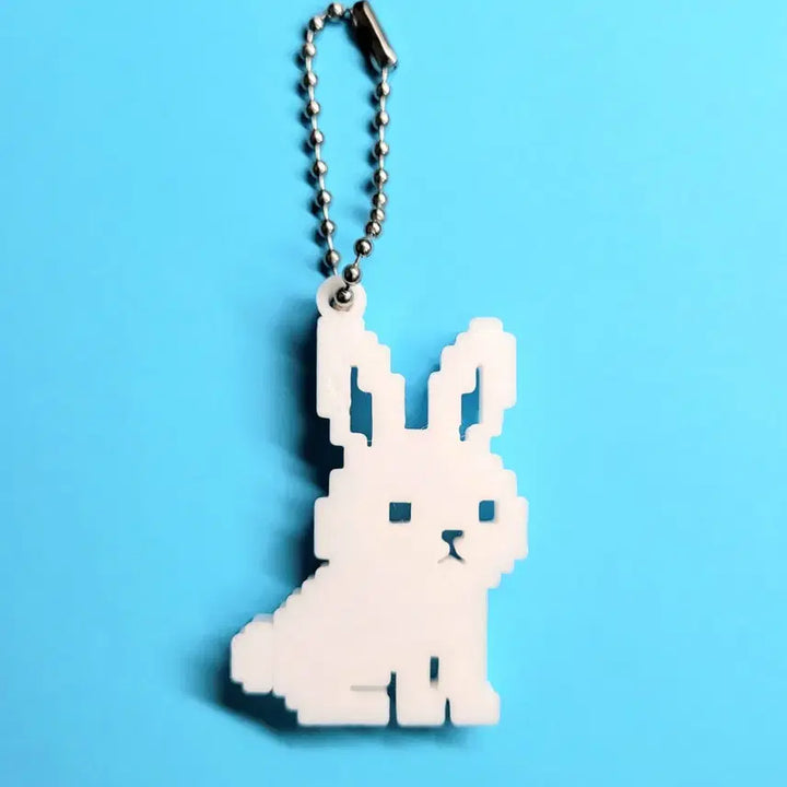 [BUNJANG] 8-Bit Rabbit Keyring / 토끼 8비트 키링 키체인