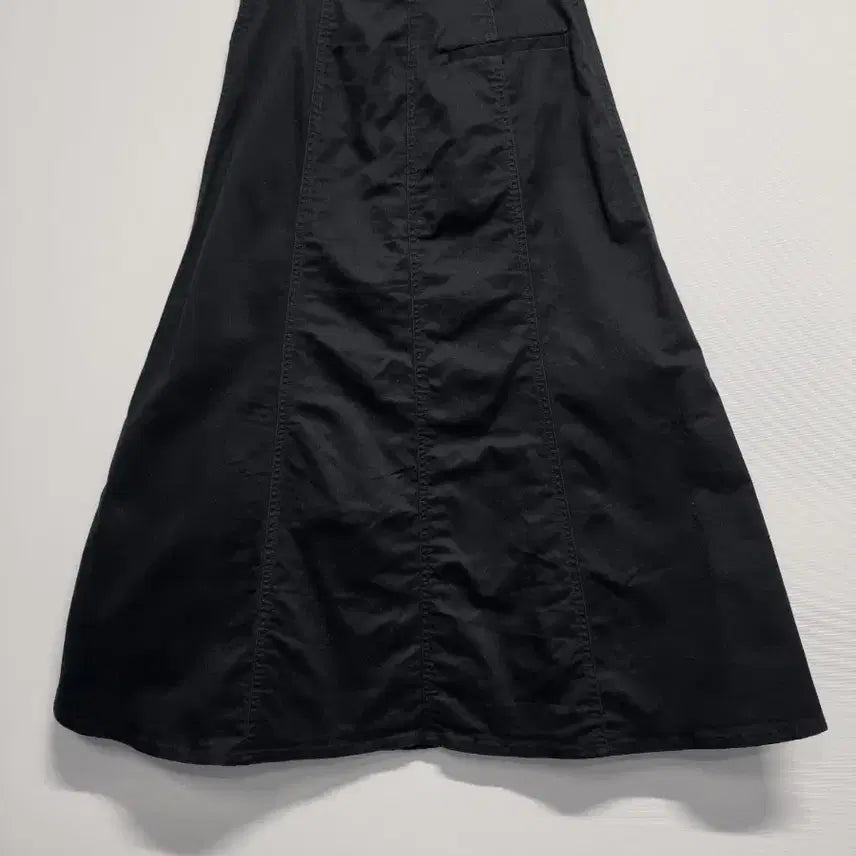 [BUNJANG] Uniqlo A-Line Button Long Skirt / 유니클로 블랙 A라인 버튼 스커트
