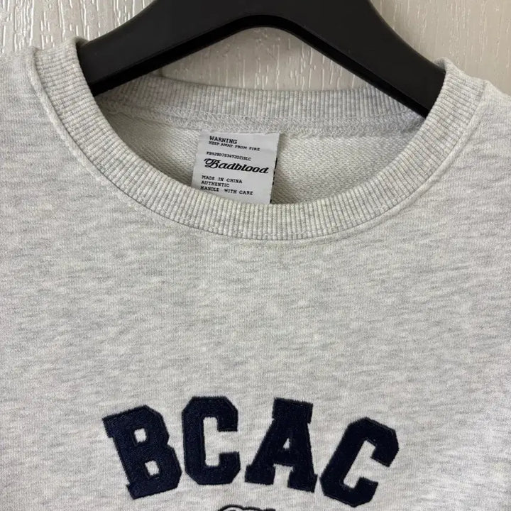 [BUNJANG] Badblood Melange Crop Sweatshirt / 배드블러드 크롭 맨투맨 맬란지