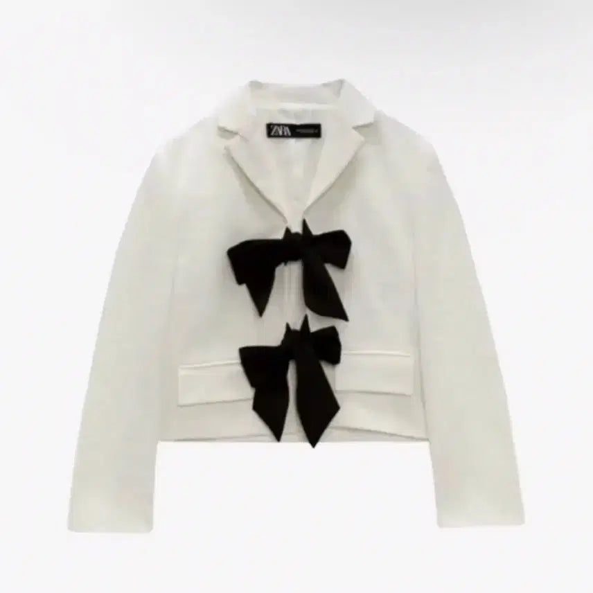 [BUNJANG] Zara Contrast Tie Blazer Jacket / [새상품]자라 콘트라스트 타이 블레이저 자켓
