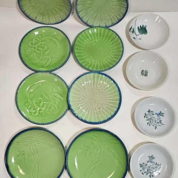 [BUNJANG] Antique Japanese Porcelain Dishes Bundle Set / 왜사기 도자기접시 총12개 일괄