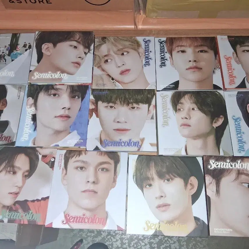 세븐틴 세미콜론앨범 semicolon 13 멤버 일괄  포카 13멤버