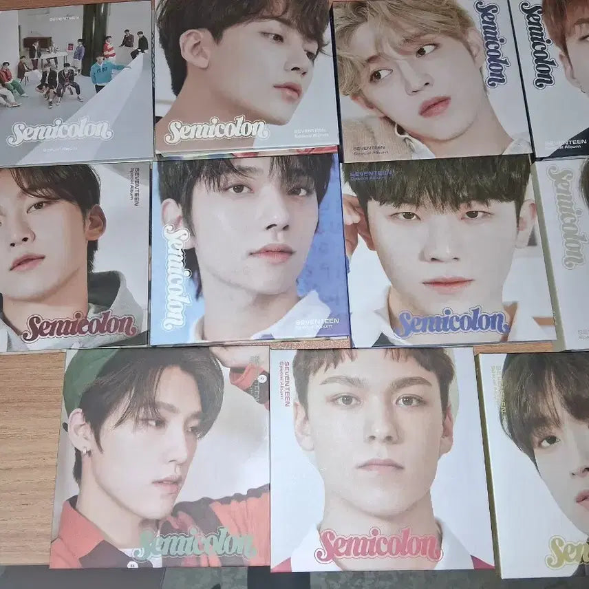 세븐틴 세미콜론앨범 semicolon 13 멤버 일괄  포카 13멤버
