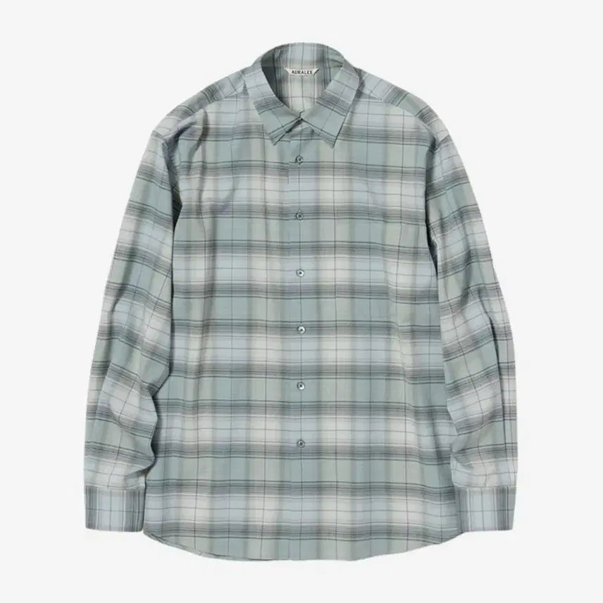[BUNJANG] Auralee Check Shirt Blue (Size 4) / 25ss 오라리 체크셔츠 블루 4사이즈