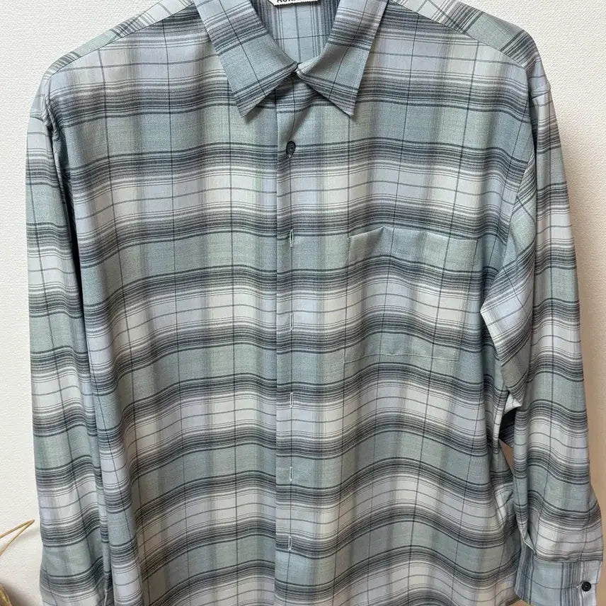 [BUNJANG] Auralee Check Shirt Blue (Size 4) / 25ss 오라리 체크셔츠 블루 4사이즈