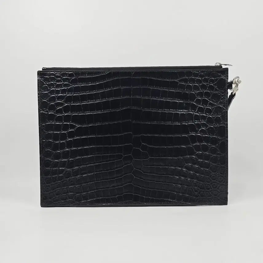 [BUNJANG] Saint Laurent Crocodile Catherine Tablet Clutch Bag / 생로랑 크로커다일 캐서린 타블렛 클러치백