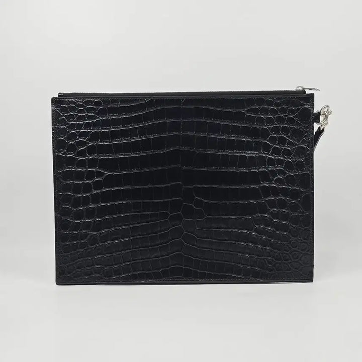 [BUNJANG] Saint Laurent Crocodile Catherine Tablet Clutch Bag / 생로랑 크로커다일 캐서린 타블렛 클러치백