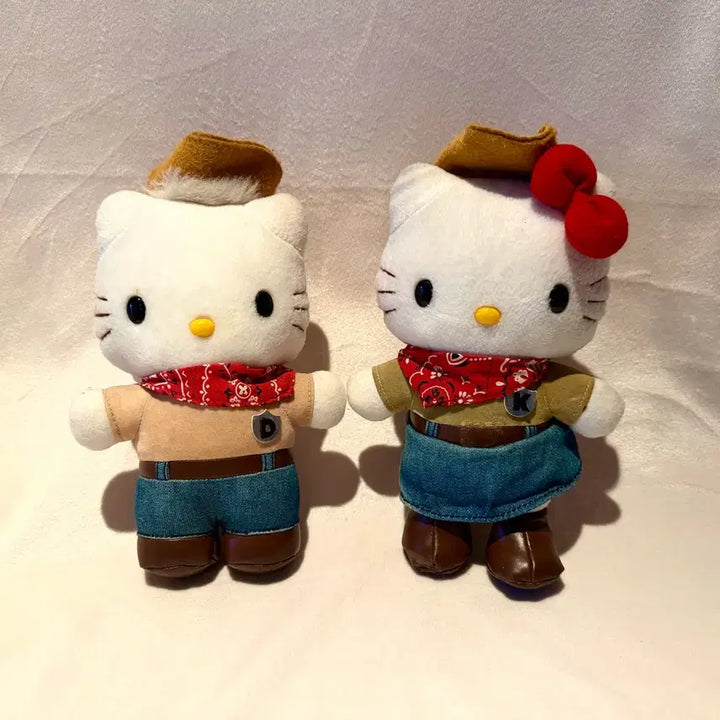[BUNJANG] Hello Kitty & Daniel Cowboy Doll Set / 2000년도 고전 키티 다니엘 카우보이 인형 세트
