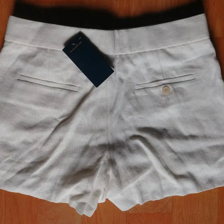 [BUNJANG] Polo White Linen Shorts / 폴로 화이트 린넨 반바지