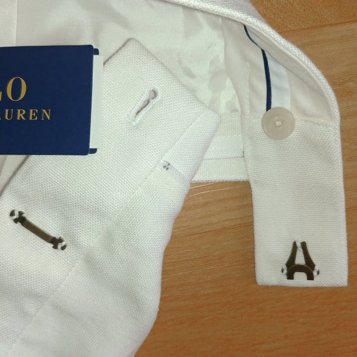 [BUNJANG] Polo White Linen Shorts / 폴로 화이트 린넨 반바지