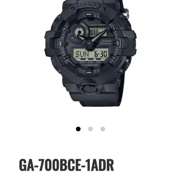 [BUNJANG] Casio G-Shock GA-700BCE Black Watch / 카시오 G-SHOCK GA-700BCE 올블랙