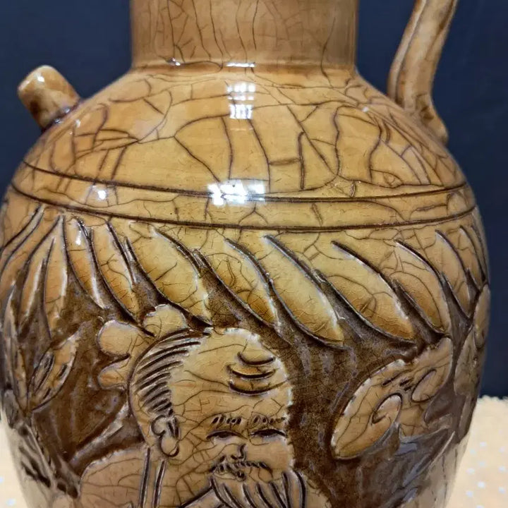 [SOLD OUT] 황지 수성노인 신선도 각화도자기(높이약 34cm)