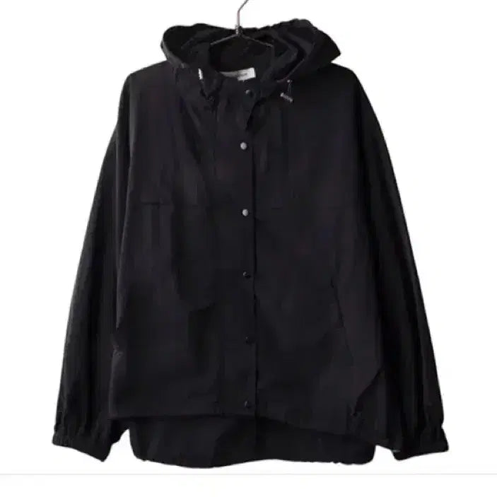 [BUNJANG] MONOLOGUE Nylon Hoodie Jacket Black / MONOLOGUE 나일론 후드 자켓 블랙