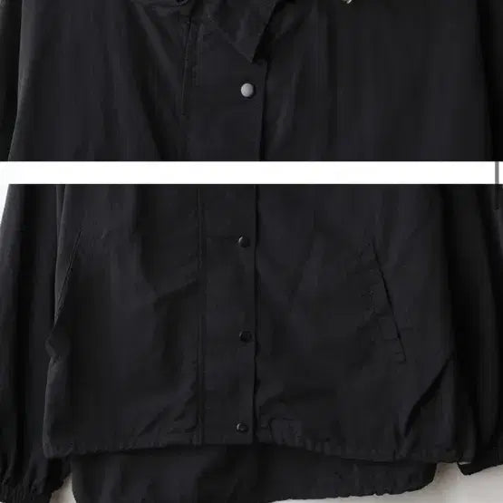 [BUNJANG] MONOLOGUE Nylon Hoodie Jacket Black / MONOLOGUE 나일론 후드 자켓 블랙