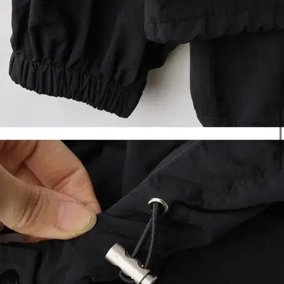 [BUNJANG] MONOLOGUE Nylon Hoodie Jacket Black / MONOLOGUE 나일론 후드 자켓 블랙