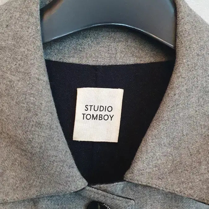 [BUNJANG] Studio Tomboy Gray Long Coat / 스튜디오 톰보이 회색 롱 코트 프리사이즈