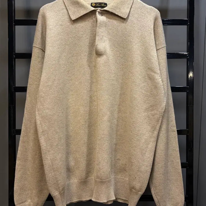 [BUNJANG] Loro Piana Cashmere 100% Collar Knit Sweater / (48) 로로피아나 남성 캐시미어 100% 카라 니트 스웨터 45.0
