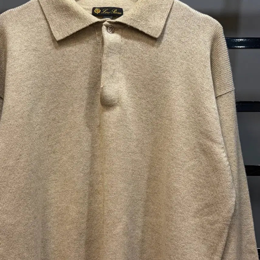 [BUNJANG] Loro Piana Cashmere 100% Collar Knit Sweater / (48) 로로피아나 남성 캐시미어 100% 카라 니트 스웨터 45.0