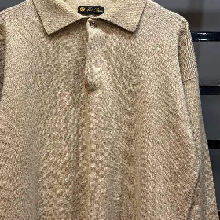 [BUNJANG] Loro Piana Cashmere 100% Collar Knit Sweater / (48) 로로피아나 남성 캐시미어 100% 카라 니트 스웨터 45.0