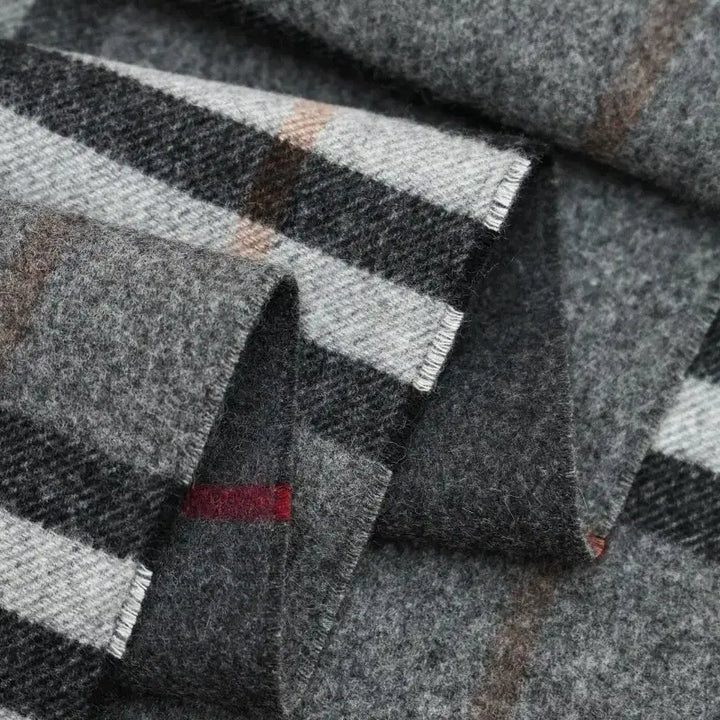 [BUNJANG] Burberry Gray Check Scarf / 버버리 스카프 그레이 체크