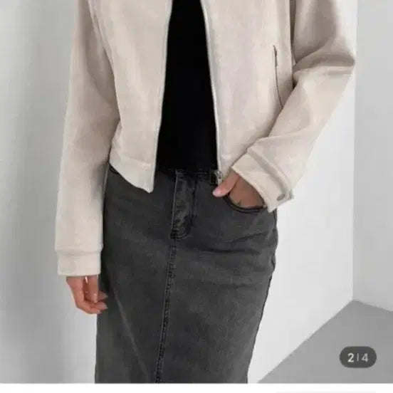 [BUNJANG] Black Up Suede Jacket / 블랙업 스웨이드자켓