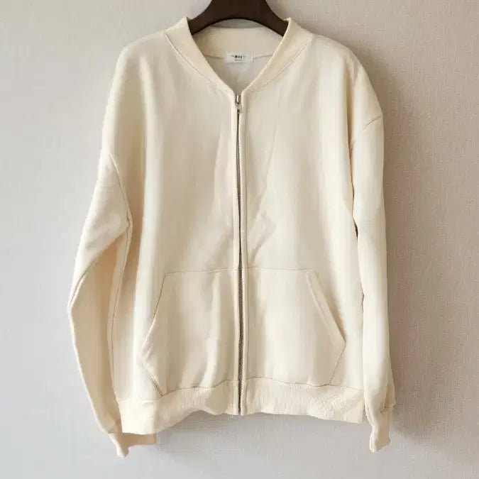 [BUNJANG] Ivory Zip-Up Jacket Women's Cardigan / 아이보리 집업자켓 점퍼 퀄리티좋은 국산 여성 집업가디건