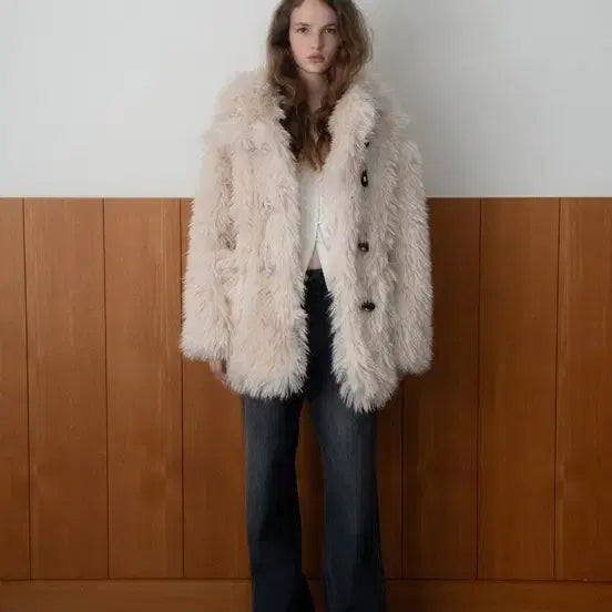 [BUNJANG] Smooth Mood Faux Fur Coat / 스무드무드 퍼코트