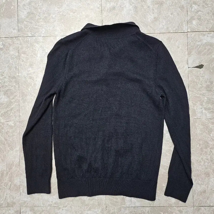 [BUNJANG] Brooks Brothers Women's Black Long Sleeve Knit Polo Shirt S / 브룩 브라더스 여성 블랙 긴팔 니트 폴로셔츠 S
