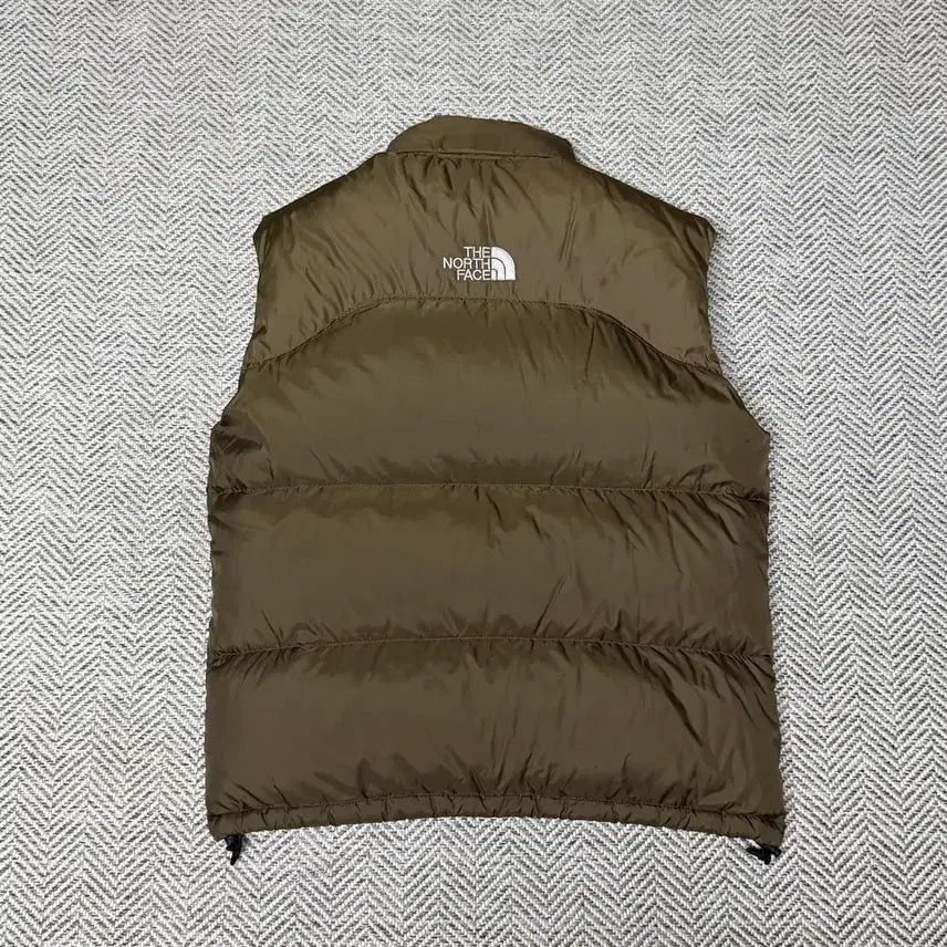 [BUNJANG] The North Face Center Logo Brown 700 Nuptse Vest / [L] 노스페이스 센터로고 브라운 700 눕시 패딩 베스트 조끼