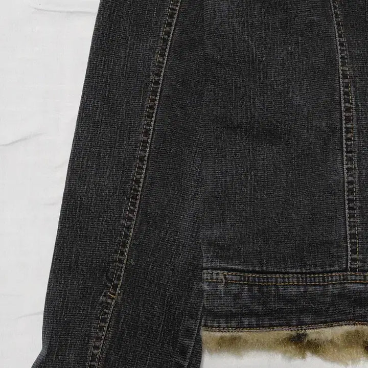 [BUNJANG] ICHIOKU Leopard Fur Denim Jacket / 할인!! [S] 이치오쿠 ICHIOKU 레오파드 퍼 데님 자켓