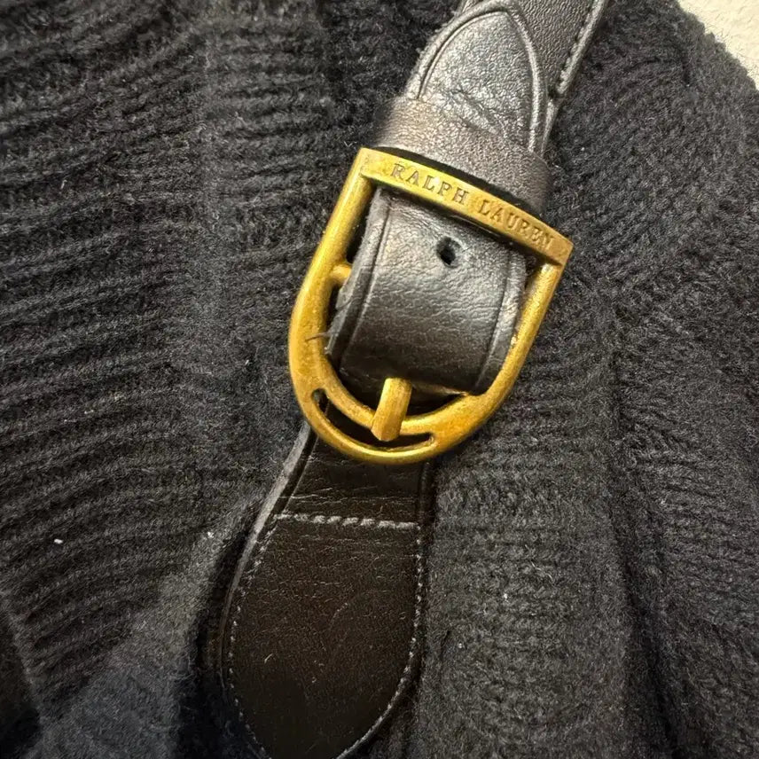 [BUNJANG] Black Knit Cardigan / 랄프로렌 블랙니트가디건