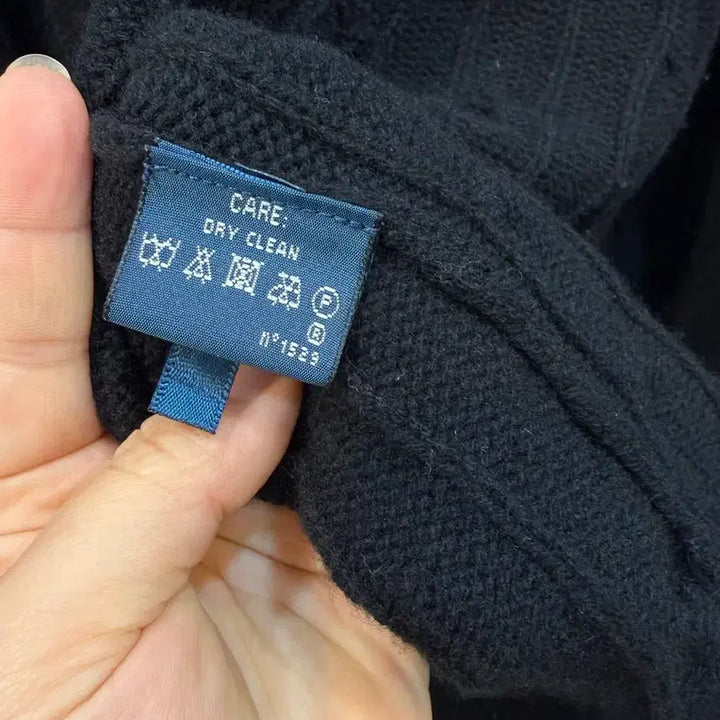 [BUNJANG] Black Knit Cardigan / 랄프로렌 블랙니트가디건