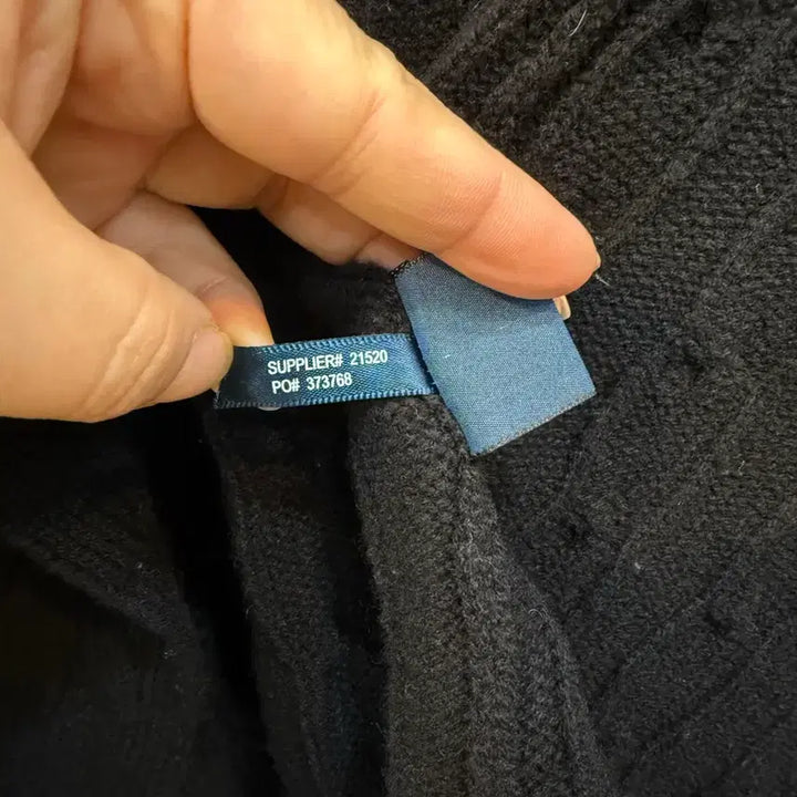 [BUNJANG] Black Knit Cardigan / 랄프로렌 블랙니트가디건