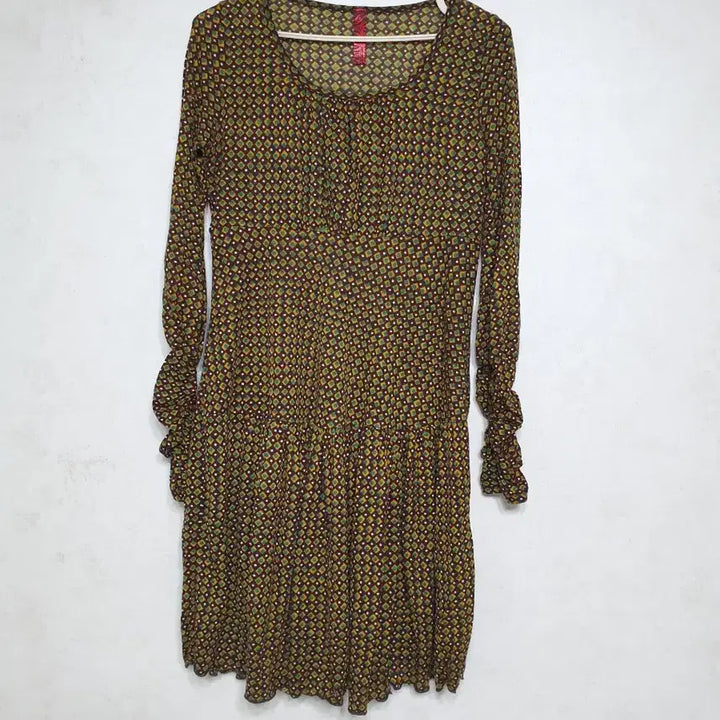 [BUNJANG] Unbranded Thin Knit Dress - Brown - Size S / 얇은 니트 원피스 55 S 브라운