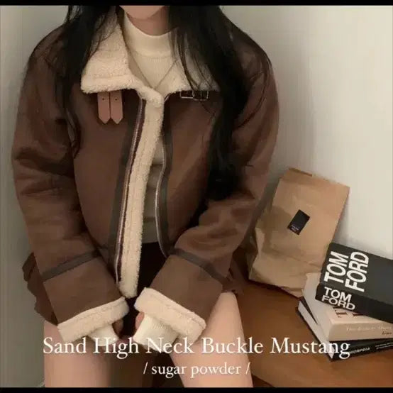 [BUNJANG] Ablie Faux Shearling Jacket Brown / (쿨거:25000)에이블리 무스탕 자켓 브라운