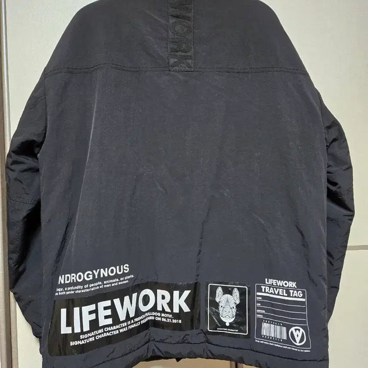 [BUNJANG] Life Work Radog Black Lightweight Padded Jacket / 라이프워크 라독 블랙 경량패딩 점퍼