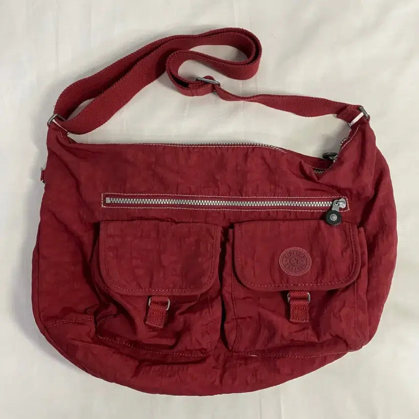 [BUNJANG] Kipling Red Crossbody Bag / 키플링 레드 크로스백