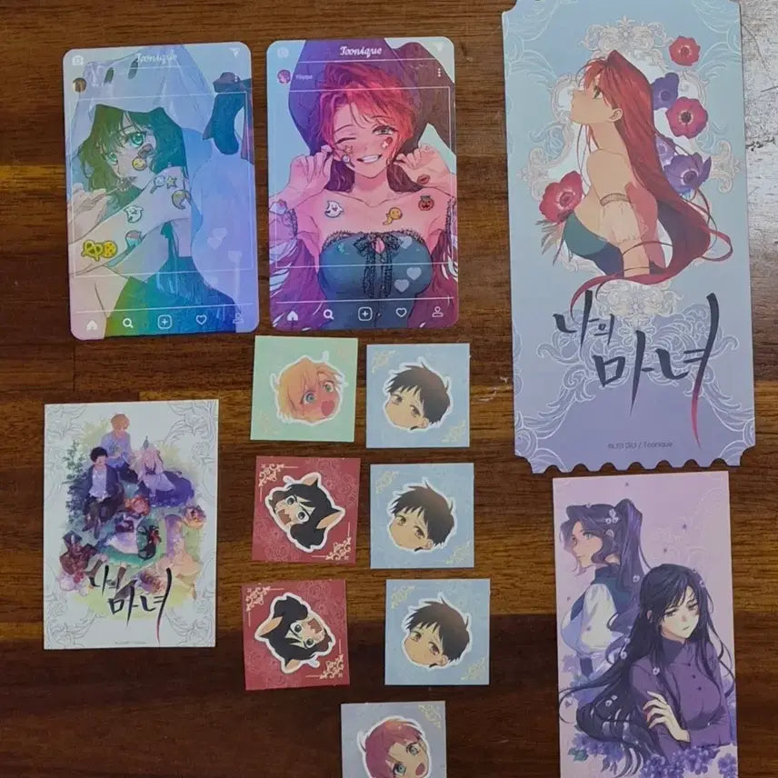 [BUNJANG] My Witch Toonique Postcard Set / 나의 마녀 투니크 엽서 포카 웹툰 단행본 만화책 순정 로맨스