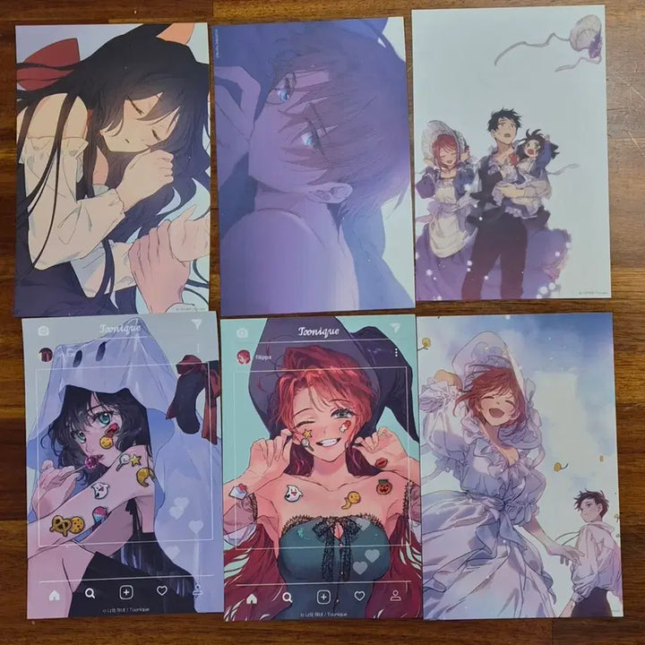 [BUNJANG] My Witch Toonique Postcard Set / 나의 마녀 투니크 엽서 포카 웹툰 단행본 만화책 순정 로맨스